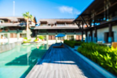 Seyahat ve tatil için güzel otel ve tatil arka plan bulanıklık