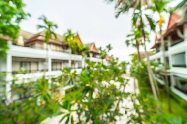 Seyahat ve tatil için güzel otel ve tatil arka plan bulanıklık