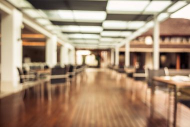 Soyut bulanıklık ve ufuk restoran ve kafe iç arka planı için