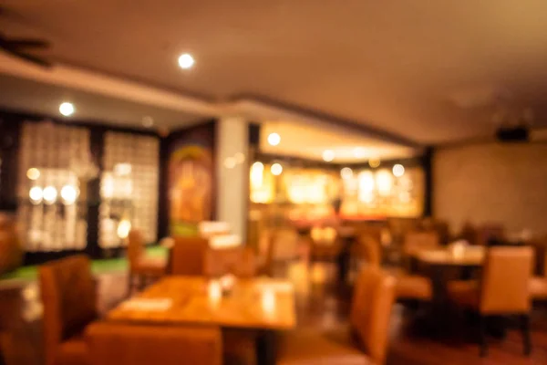 Abstract blur and defocused restaurant and coffee shop interior for background and surface