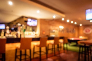 Soyut bulanıklık ve ufuk restoran ve kafe iç arka plan ve yüzey için