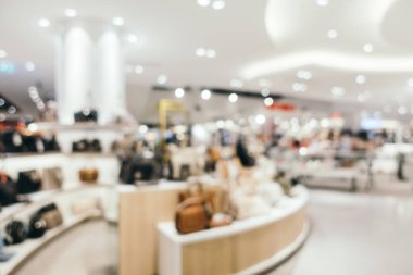 Arkaplan için mağaza içi soyut bulanıklık ve odaklanmış alışveriş merkezi