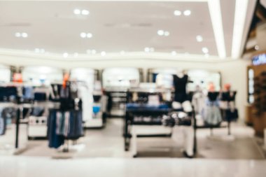 Arkaplan için mağaza içi soyut bulanıklık ve odaklanmış alışveriş merkezi