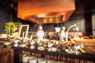 Bulanıklık kafe ve Restoran İç arka planı için