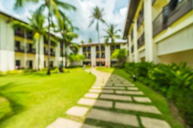Soyut bulanıklık ve seyahat ve tatil için otel ve tatil arka plan defocused