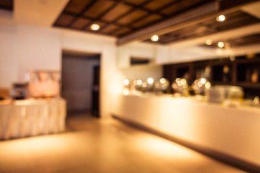 Soyut bulanıklık ve ufuk restoran ve kafe iç arka planı için