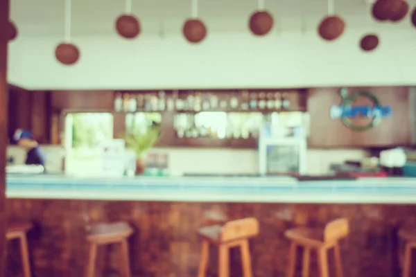 Abstract Blur Defocused Restaurant Coffee Shop Interior Background Vintage Filter — Stock Photo, Image