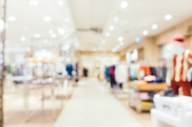 Bulanıklık bokeh ve ufuk alışveriş merkezi Mağazası iç arka planı için