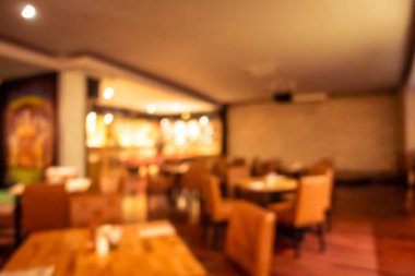 Soyut bulanıklık ve ufuk restoran ve kafe iç arka plan ve yüzey için