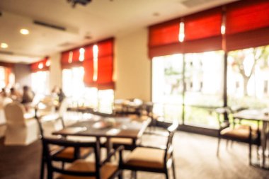 Soyut bulanıklık ve ufuk restoran ve kafe iç arka plan ve yüzey için