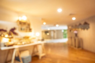 Soyut bulanıklık ve ufuk restoran ve kafe iç arka plan ve yüzey için