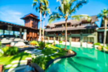 Seyahat ve tatil için güzel otel ve tatil arka plan bulanıklık