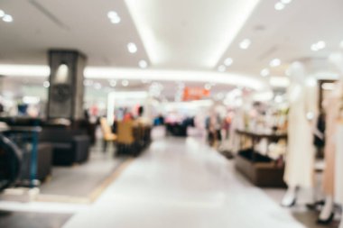 Arkaplan için mağaza içi soyut bulanıklık ve odaklanmış alışveriş merkezi