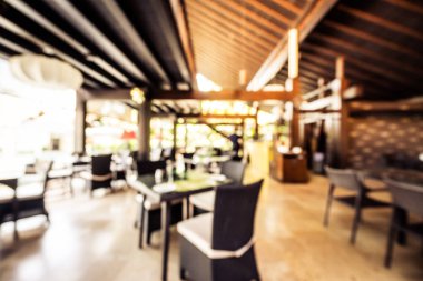 Arka plan için soyut bulanık restoran ve kafenin içi