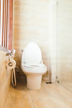 Beyaz kase koltuk dekorasyon banyo iç