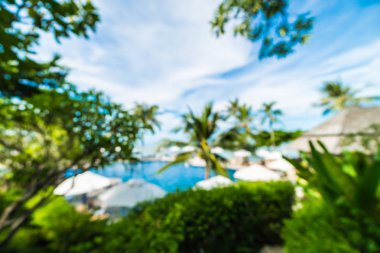 Seyahat ve tatil için güzel otel ve tatil arka plan bulanıklık