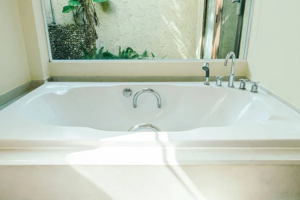Hermosa Decoración Bañera Interior Del Baño —  Fotos de Stock