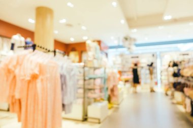Bulanıklık bokeh ve ufuk alışveriş merkezi Mağazası iç arka planı için