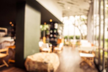Soyut bulanıklık ve ufuk restoran ve kafe iç arka planı için