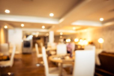 Soyut bulanıklık ve ufuk restoran ve kafe iç arka plan ve yüzey için