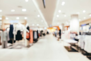 Arkaplan için mağaza içi soyut bulanıklık ve odaklanmış alışveriş merkezi