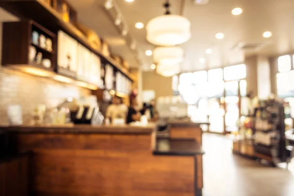 Abstrakte Unschärfe Und Defokussiertes Restaurant Und Café Interieur Für Den — Stockfoto