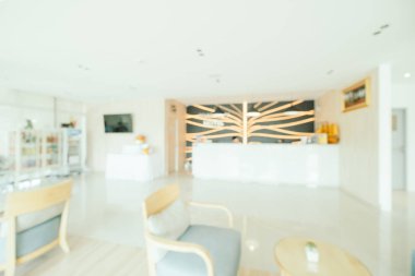 Soyut bulanıklık ve ufuk lobi ve arka plan için otel iç
