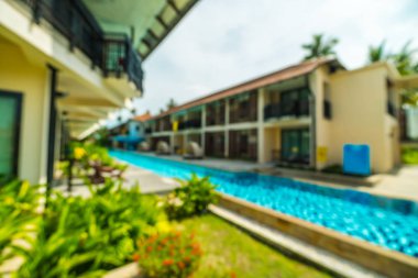 Soyut bulanıklık ve seyahat ve tatil için otel ve tatil arka plan defocused