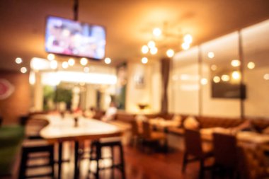 Soyut bulanıklık ve ufuk restoran ve kafe iç arka plan ve yüzey için