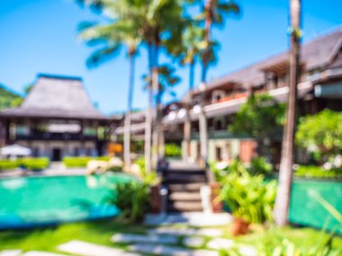 Soyut bulanıklık ve seyahat ve tatil için otel ve tatil arka plan defocused