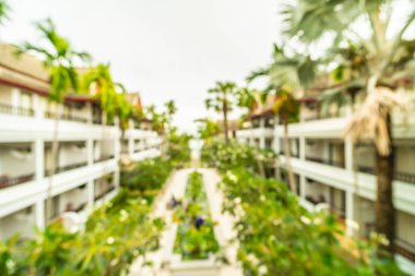 Seyahat ve tatil için güzel otel ve tatil arka plan bulanıklık