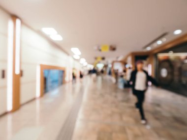 Bulanıklık mağaza ve alışveriş merkezi iç arka planı için