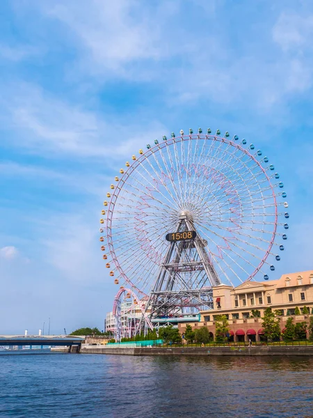 Pariserhjul Nöjesparken Runt Yokohama City Japan — Stockfoto