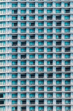 Güzel modern dış ofis cam pencere desen dokular ile Binası