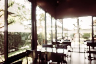 Soyut bulanıklık ve ufuk kafe ve Restoran iç arka planı için