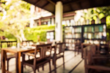 Soyut bulanıklık ve ufuk restoran ve kafe iç arka plan ve yüzey için
