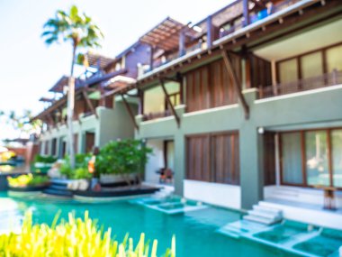 Soyut bulanıklık ve seyahat ve tatil için otel ve tatil arka plan defocused