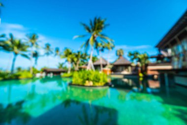 Seyahat ve tatil için güzel otel ve tatil arka plan bulanıklık