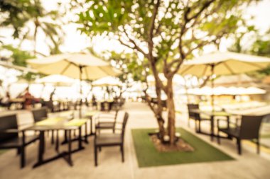 Arka plan için soyut bulanık restoran ve kafenin içi