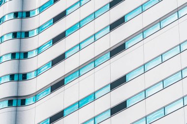 Güzel modern dış ofis cam pencere desen dokular ile Binası