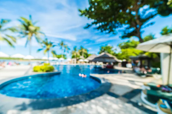 Abstrato Borrão Belo Hotel Resort Piscina Fundo Para Viagens Férias — Fotografia de Stock