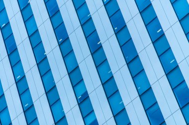 Güzel dış ofis binası ve mimari pencere desenli