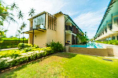 Soyut bulanıklık ve seyahat ve tatil için otel ve tatil arka plan defocused