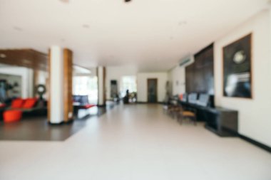 Soyut bulanıklık ve ufuk lobi ve arka plan için otel iç