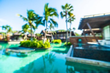 Seyahat ve tatil için güzel otel ve tatil arka plan bulanıklık