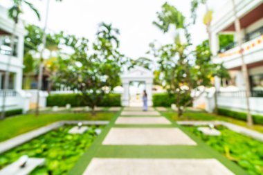 Seyahat ve tatil için güzel otel ve tatil arka plan bulanıklık