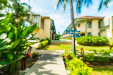 Soyut bulanıklık ve seyahat ve tatil için otel ve tatil arka plan defocused