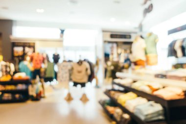 Bulanıklık bokeh ve ufuk alışveriş merkezi Mağazası iç arka planı için