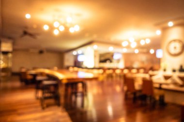 Soyut bulanıklık ve ufuk restoran ve kafe iç arka plan ve yüzey için