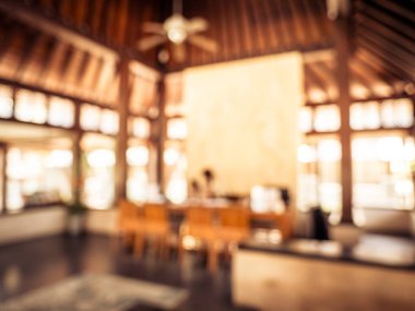 Soyut bulanıklık ve ufuk açık büfe restoran ve kafe Cafe iç arka planı için